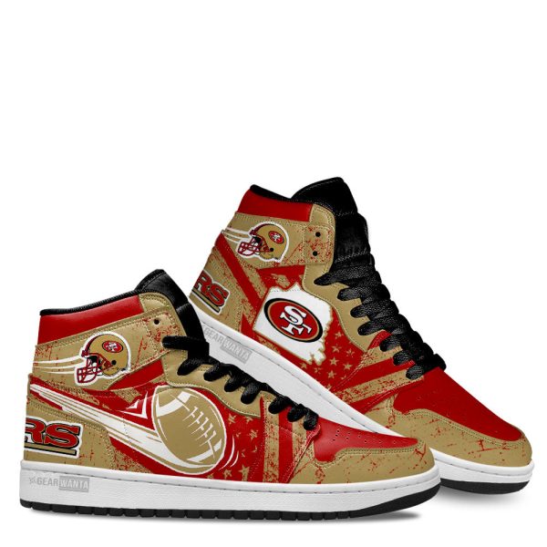 49Ers Football Team J1 Shoes Custom For Fans Sneakers Tt13 3 - Perfectivy