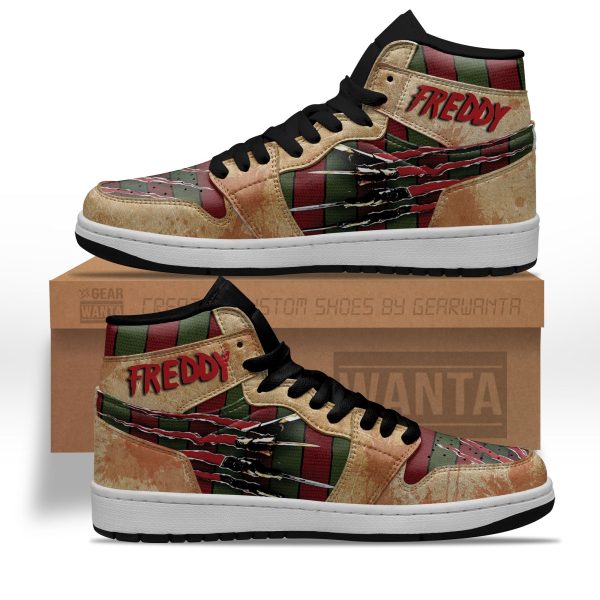 Freddy Krueger Air J1 Shoes Custom A Nightmare On Elm Street Sneakers 2 - Perfectivy