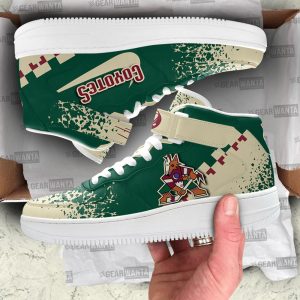 A. Coyotes Air Mid Shoes Custom Hockey Sneakers Fans-Gearsnkrs