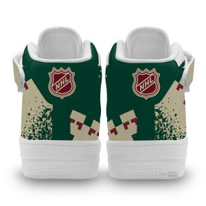 A. Coyotes Air Mid Shoes Custom Hockey Sneakers Fans-Gearsnkrs
