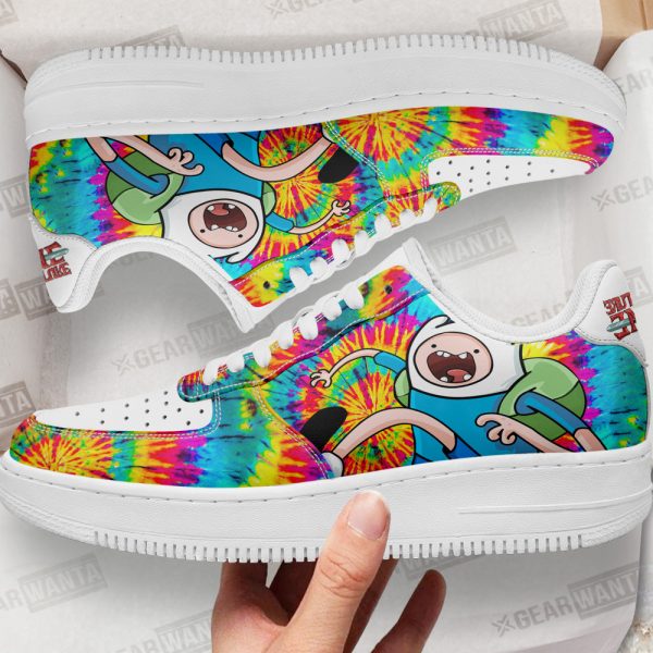 Adventure Time Finn The Human Air Sneakers Custom Tie Dye Style 1 - Perfectivy