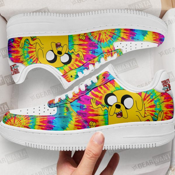 Adventure Time Jake The Dog Air Sneakers Custom Tie Dye Style 2 - Perfectivy