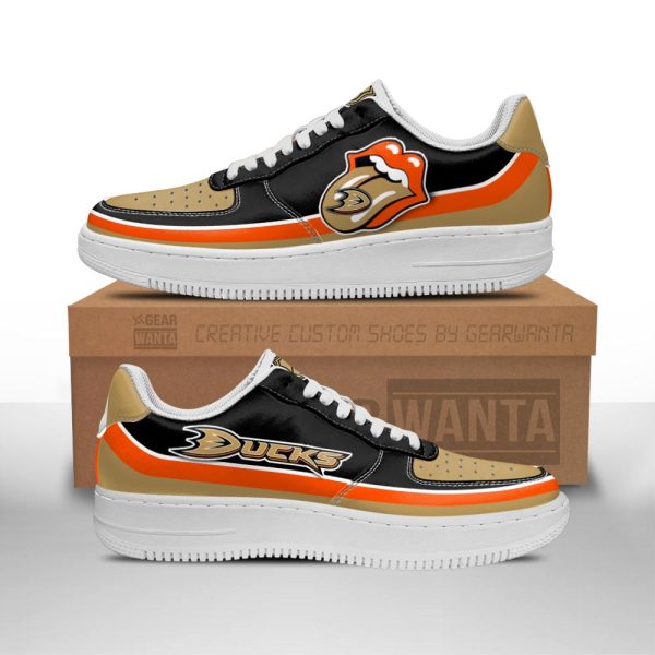 Anaheim Ducks Air Sneakers Custom Force Shoes Sexy Lips For Fans-Gearsnkrs