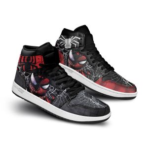 Venom and Spider-man Air J1 Shoes Custom Mixed Face 2 - PerfectIvy