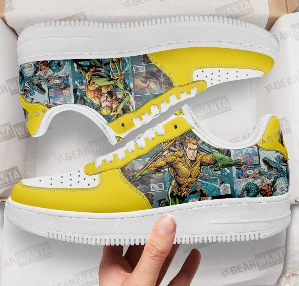 Aquaman Air Sneakers Custom Superhero Comic Shoes 1 - Perfectivy