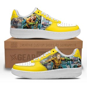 Aquaman Air Sneakers Custom Superhero Comic Shoes 2 - PerfectIvy