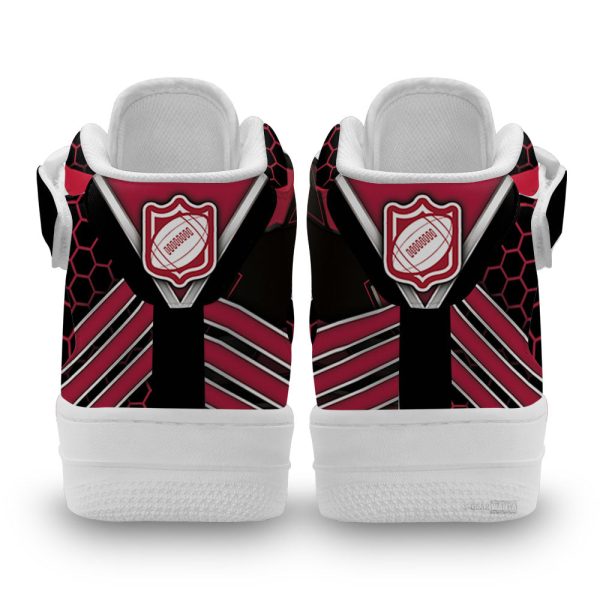 Arizona Cardinals Sneakers Custom Air Mid Shoes For Fans-Gearsnkrs