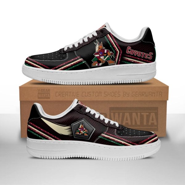 Arizona Coyotes Air Sneakers Custom Force Shoes For Fans-Gearsnkrs