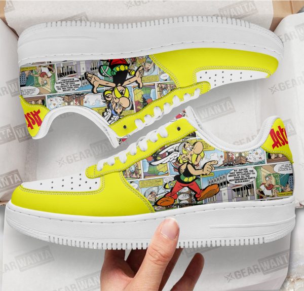 Asterix Air Sneakers Custom Superhero Comic Shoes 1 - Perfectivy