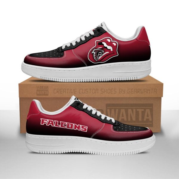 Atlanta Falcons Air Sneakers Custom Force Shoes Sexy Lips For Fans-Gearsnkrs