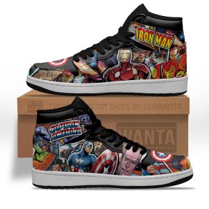 Avenger Ironman x Captain America J1 Shoes Custom-Gear Wanta