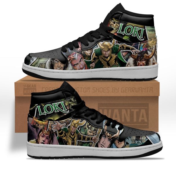 Loki Air J1 Shoes Custom Comic Style For Fans 1 - Perfectivy