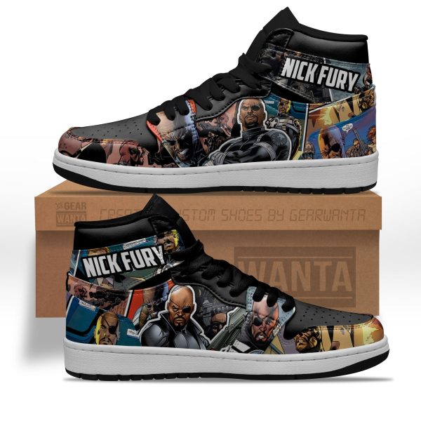 Nick Furry Air J1 Shoes Custom Comic Fans 1 - Perfectivy