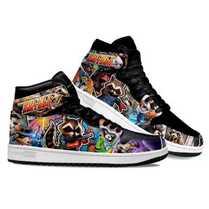 Rocket Raccoon Air J1 Shoes Custom Comic Style For Fans 2 - Perfectivy