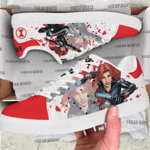 Avengers Black Widow Skate Shoes Custom-Gearsnkrs