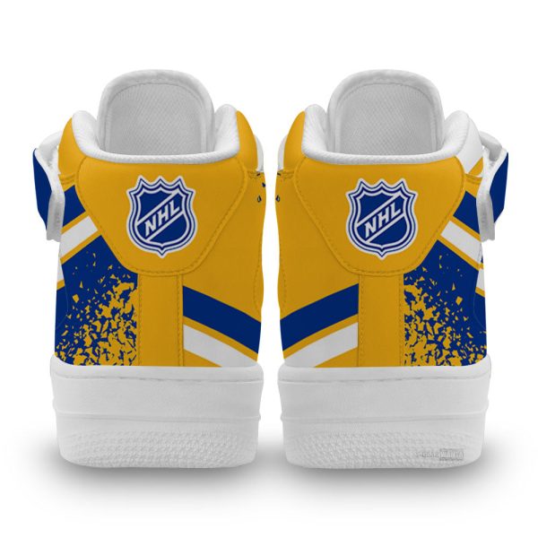 B. Sabres Air Mid Shoes Custom Hockey Sneakers Fans-Gearsnkrs