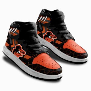 Baltimore Orioles Football Team Kid Sneakers Custom For Kids 2 - PerfectIvy