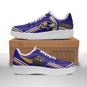 Baltimore Ravens Air Sneakers Custom Force Shoes For Fans-Gear Wanta