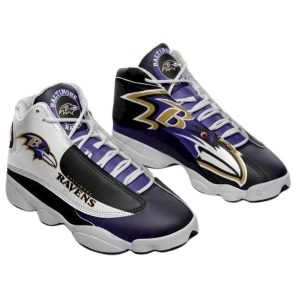 Baltimore Ravens J13 Sneakers Custom For Fans-Gearsnkrs