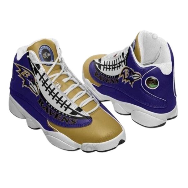 Baltimore Ravens Shoes Air Jd13 Sneakers Custom For Fans-Gearsnkrs