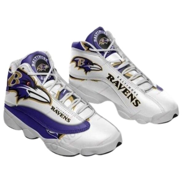 Baltimore Ravens Shoes Custom Sneaker Air Jd13-Gearsnkrs