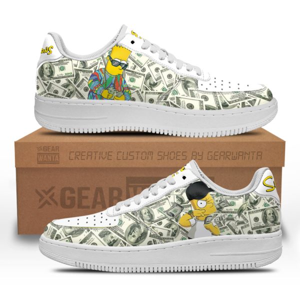 Bart Simpson Air Sneakers Custom Simpson Cartoon Shoes 2 - Perfectivy