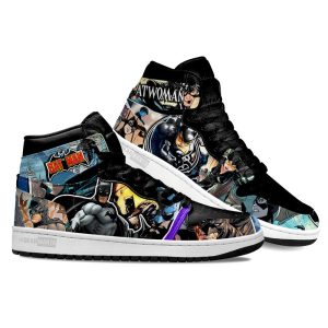 Batman Batman x Catwoman J1 Shoes Custom 2 - PerfectIvy