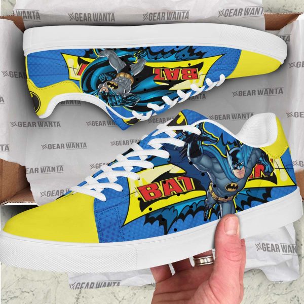Batman Skate Shoes Custom Super Heroes Cartoon Shoes-Gearsnkrs
