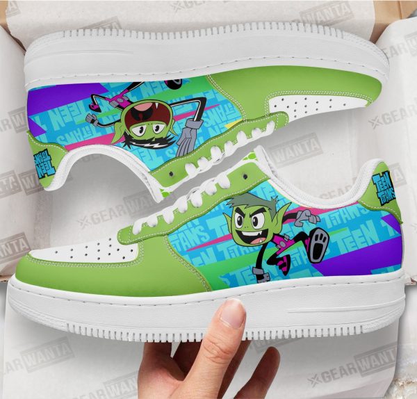Beast Boy Air Sneakers Custom Teen Titan Go Cartoon Shoes 1 - Perfectivy