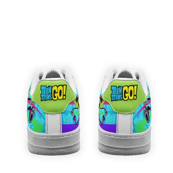 Beast Boy Air Sneakers Custom Teen Titan Go Cartoon Shoes 4 - Perfectivy