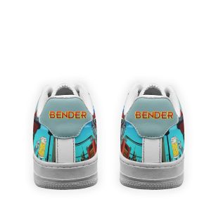 Bender Futurama Custom Air Sneakers Qd12 3 - Perfectivy