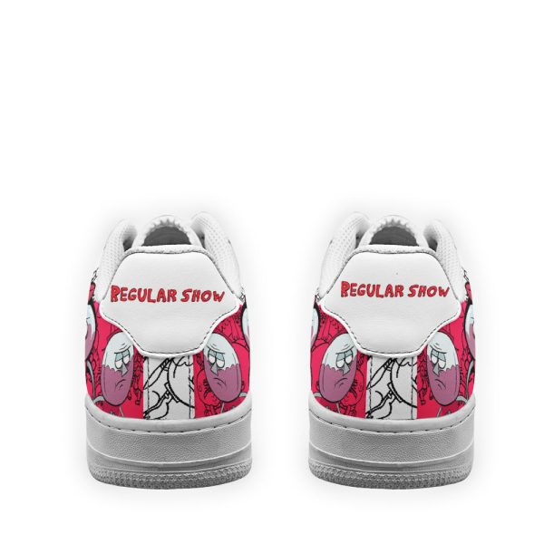 Benson Dunwoody Regular Show Air Sneakers Custom Cartoon Shoes 3 - Perfectivy