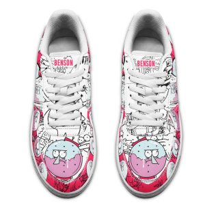 Benson Dunwoody Regular Show Air Sneakers Custom Cartoon Shoes 4 - Perfectivy
