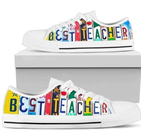 Best Teacher Women'S Sneakers Style Gift Idea Nh08-Gearsnkrs