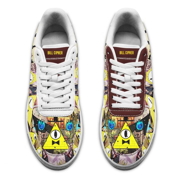 Bill Cipher Gravity Falls Air Sneakers Custom Cartoon Shoes 4 - Perfectivy