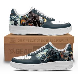 Black Panther Air Sneakers Custom Superhero Comic Shoes 2 - PerfectIvy