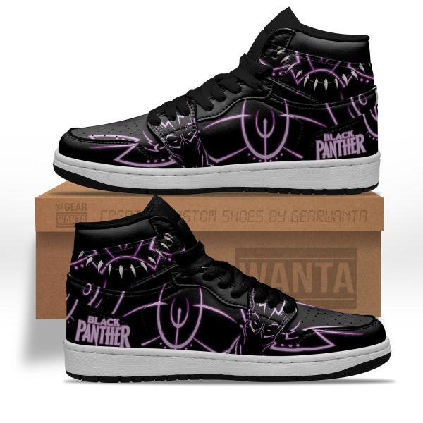 Black Panther Air J1 Shoes Custom Superhero For Fans 1 - Perfectivy