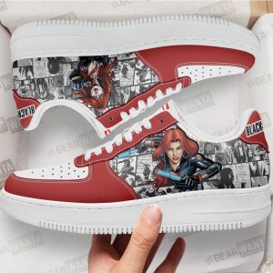 Black Widow Air Sneakers Custom Comic Shoes 1 - PerfectIvy