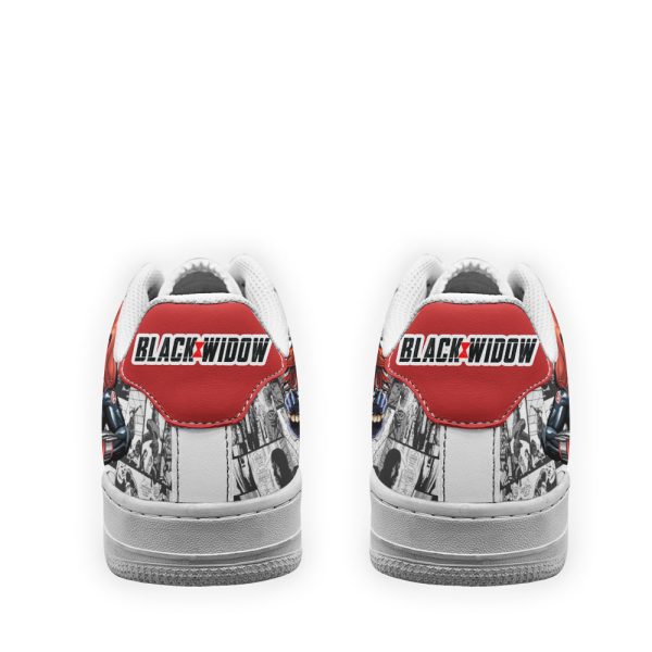 Black Widow Air Sneakers Custom Comic Shoes 4 - Perfectivy