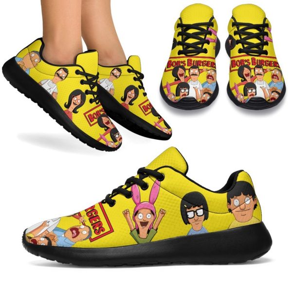 Bob'S Burgers Sneakers Sporty Shoes Funny Gift Idea Pt19-Gearsnkrs