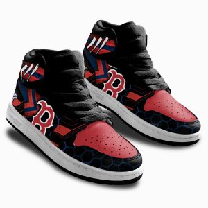 Boston Red Sox Football Team Kid Sneakers Custom For Kids 2 - PerfectIvy