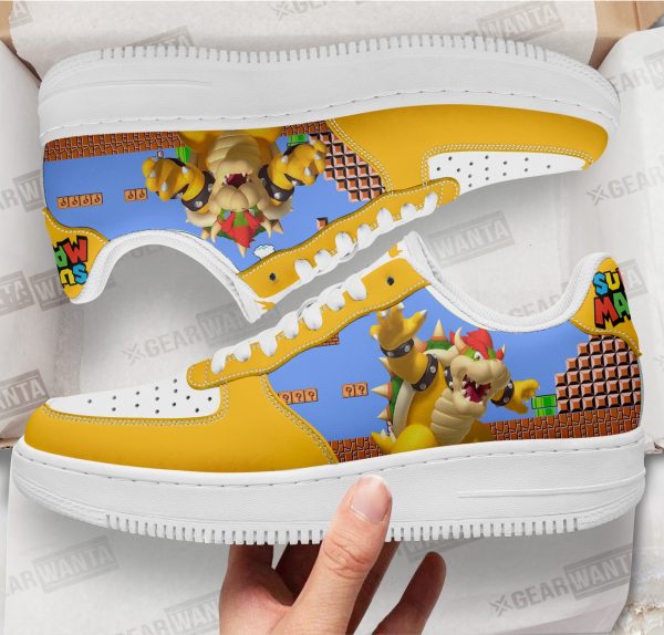 Bowser Super Mario Air Sneakers Custom For Gamer Shoes 1 - Perfectivy