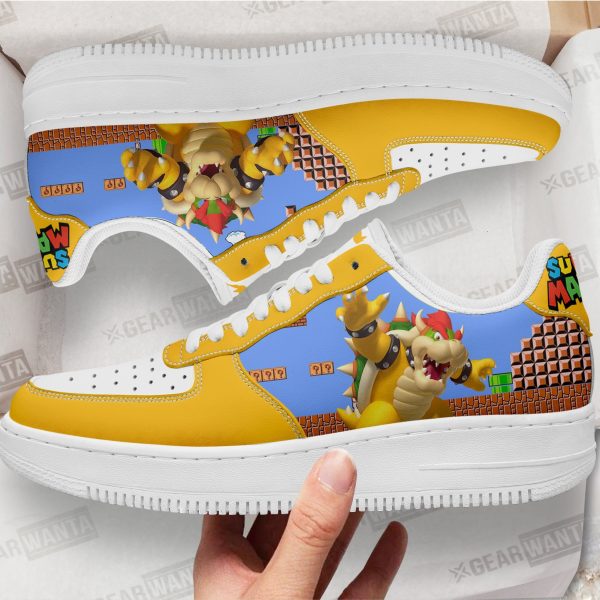 Bowser Super Mario Air Sneakers Custom For Gamer Shoes 1 - PerfectIvy