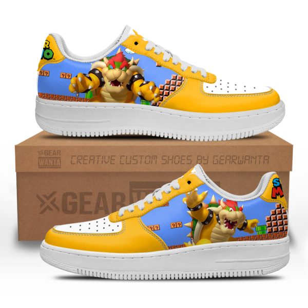 Bowser Super Mario Air Sneakers Custom For Gamer Shoes 2 - Perfectivy