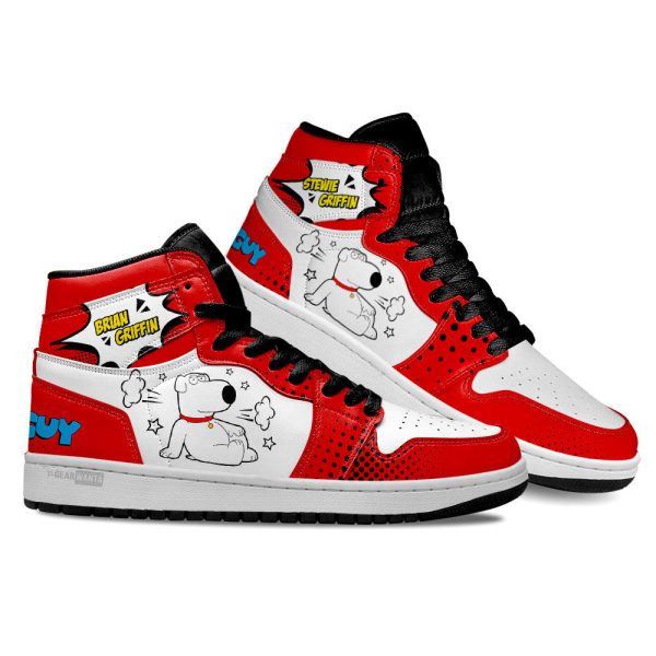 Brian Griffin Aj1 Sneakers Custom Family Guy Shoes-Gearsnkrs