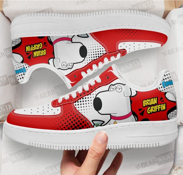 Brian Griffin Family Guy Air Sneakers Custom Cartoon Shoes 1 - Perfectivy