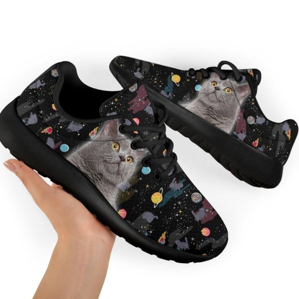 British Shorthair Cat Sneakers Sporty Shoes For Cat Lover-Gearsnkrs