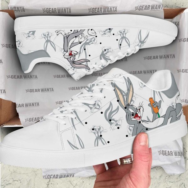 Bugs Bunny Skate Shoes Custom Looney Tunes Cartoon Shoes-Gearsnkrs