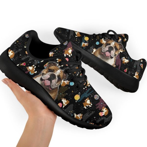 Bulldog Sneakers Sporty Shoes Funny For Bulldog Lover-Gearsnkrs