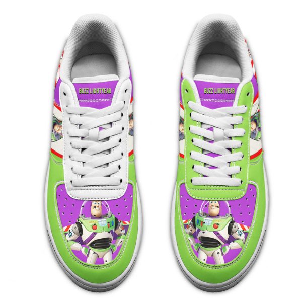 Buzz Lightyear Toy Story Air Sneakers Custom Cartoon Shoes 3 - Perfectivy
